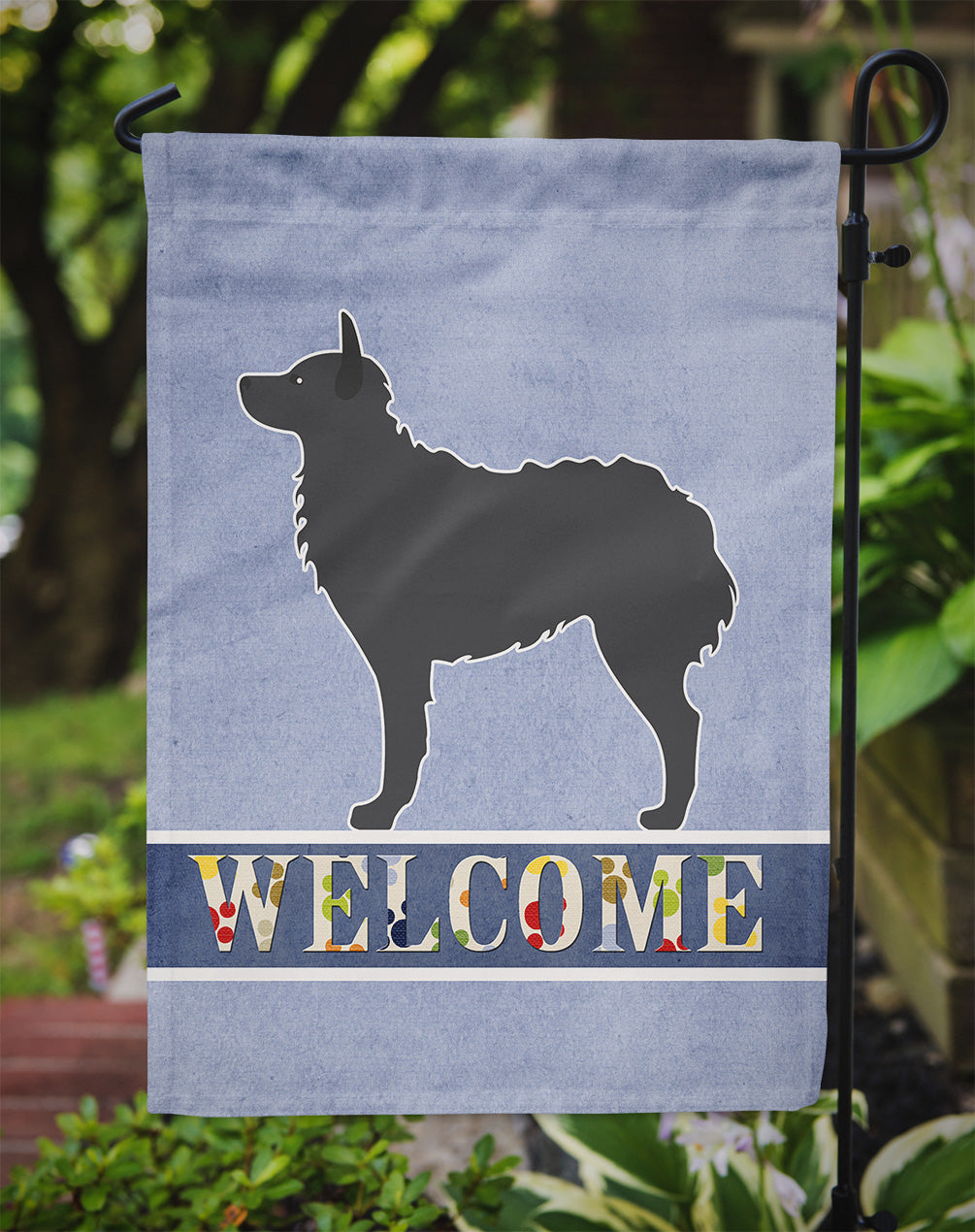 Croatian Sheepdog Welcome Flag Garden Size BB5525GF  the-store.com.