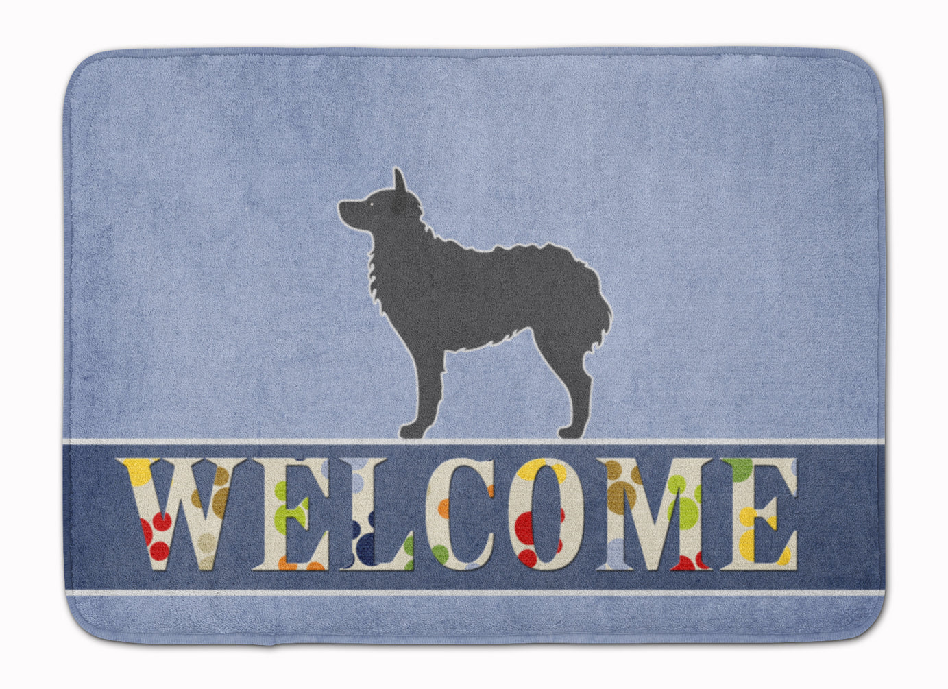 Croatian Sheepdog Welcome Machine Washable Memory Foam Mat BB5525RUG - the-store.com