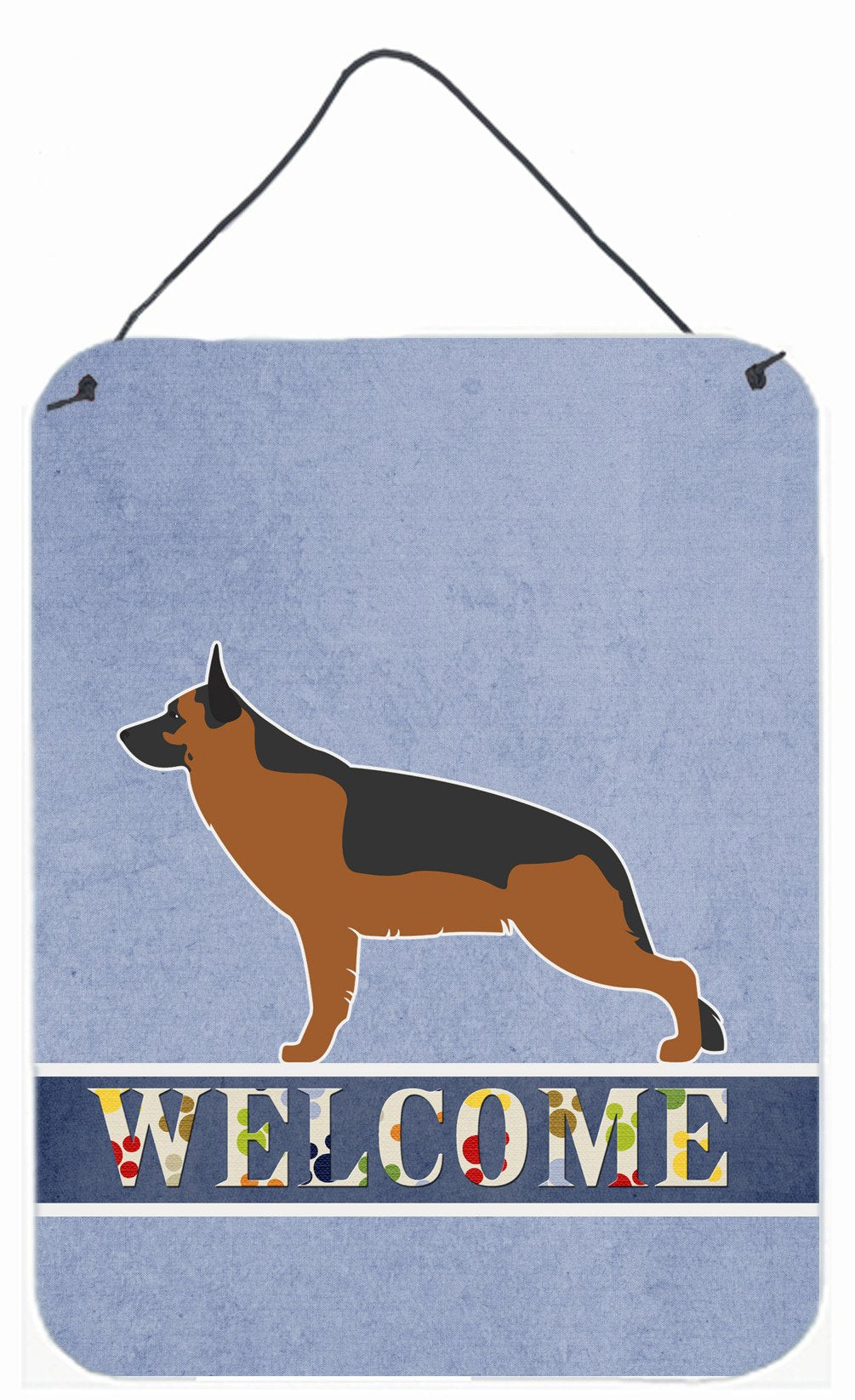 German Shepherd Welcome Wall or Door Hanging Prints BB5528DS1216 by Caroline&#39;s Treasures