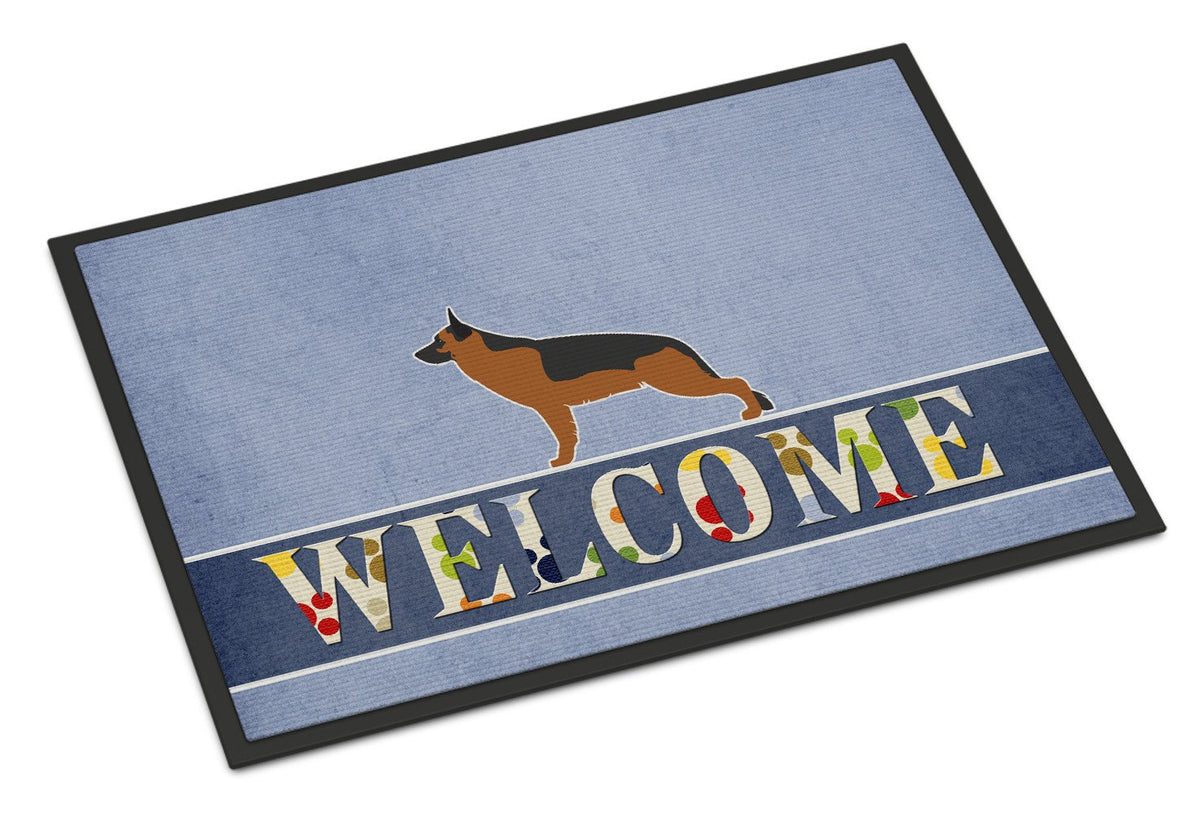 German Shepherd Welcome Indoor or Outdoor Mat 24x36 BB5528JMAT by Caroline&#39;s Treasures