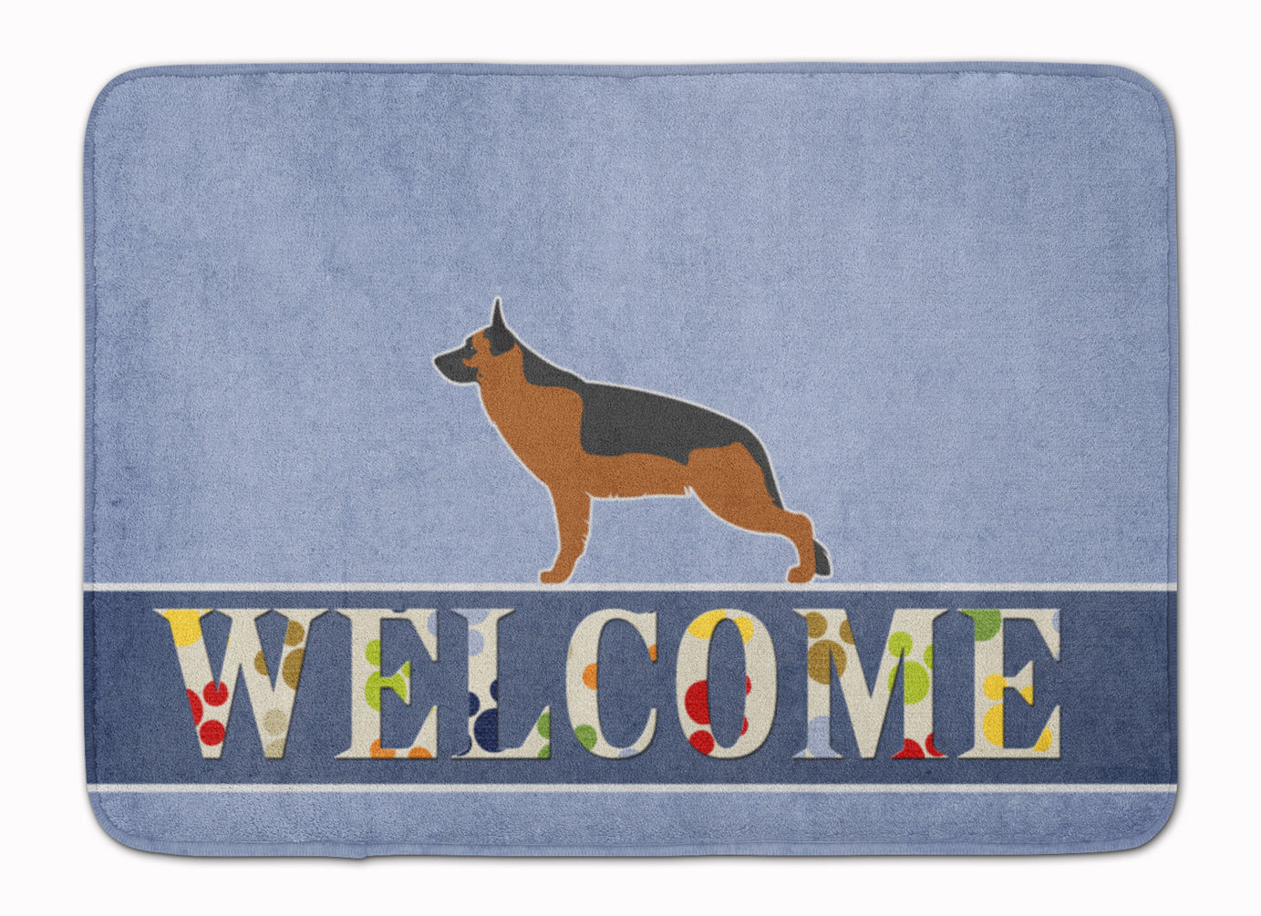 German Shepherd Welcome Machine Washable Memory Foam Mat BB5528RUG - the-store.com