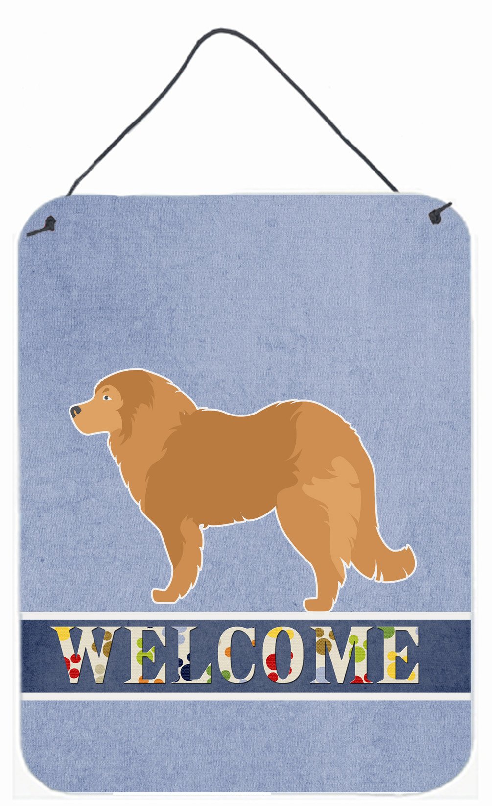 Caucasian Shepherd Dog Welcome Wall or Door Hanging Prints BB5529DS1216 by Caroline&#39;s Treasures