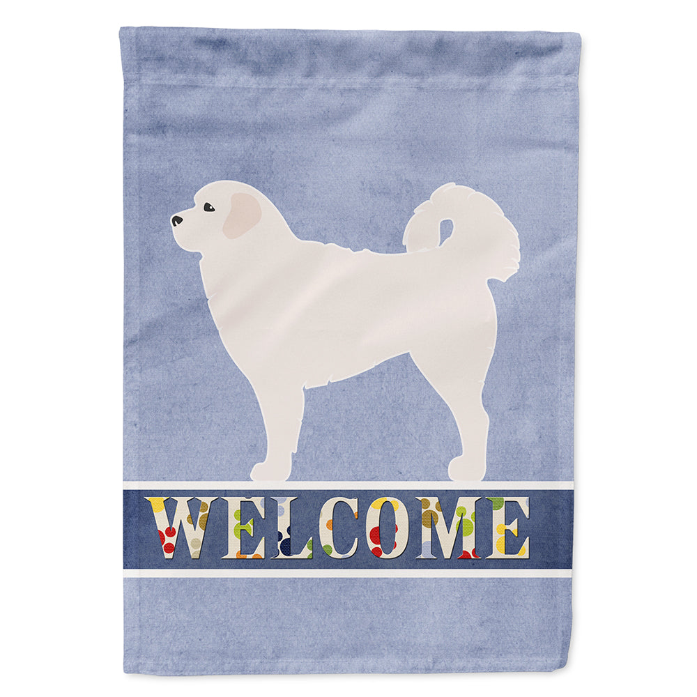 Polish Tatra Sheepdog Welcome Flag Canvas House Size BB5531CHF  the-store.com.