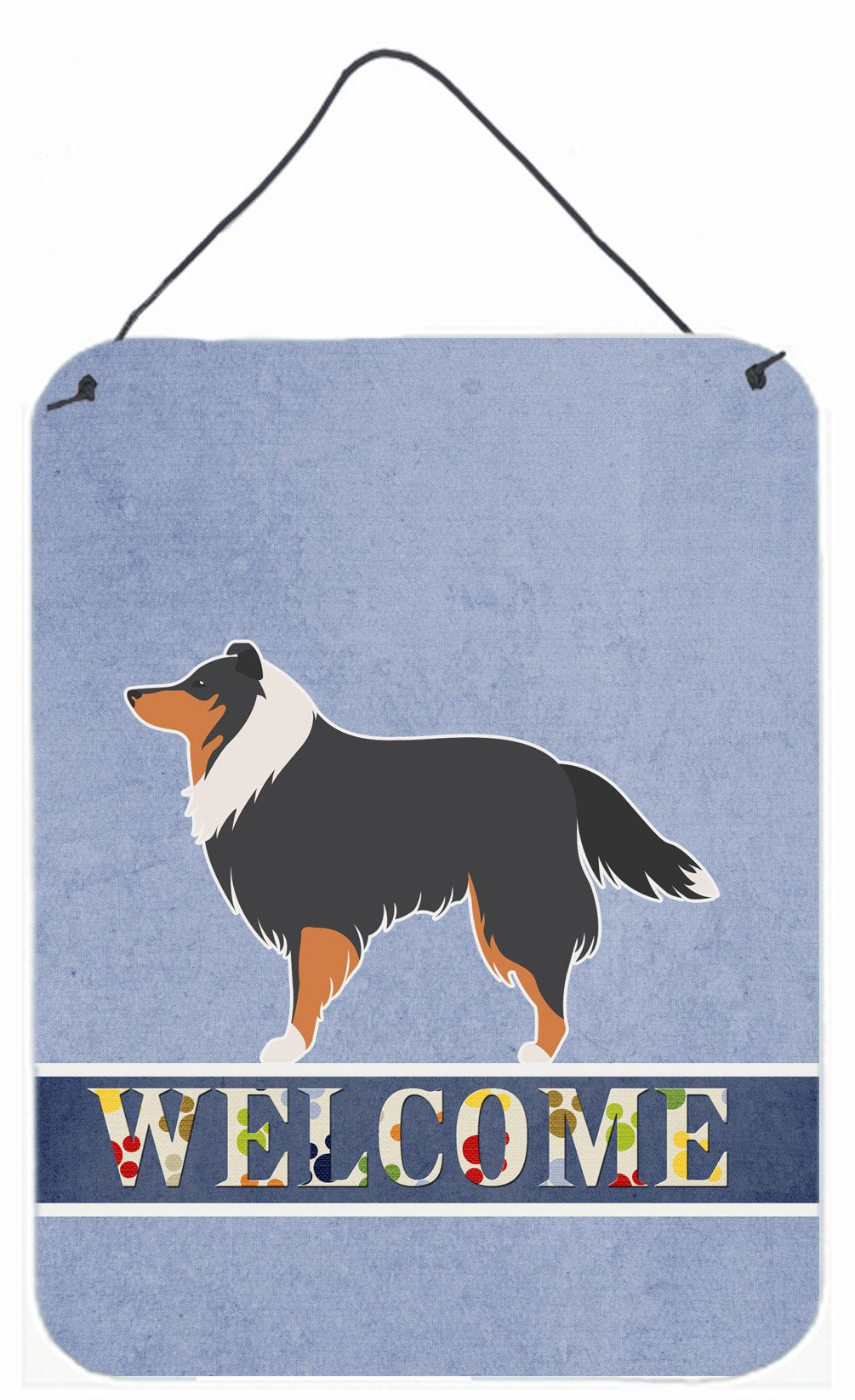 Sheltie/Shetland Sheepdog Welcome Wall or Door Hanging Prints BB5534DS1216 by Caroline's Treasures