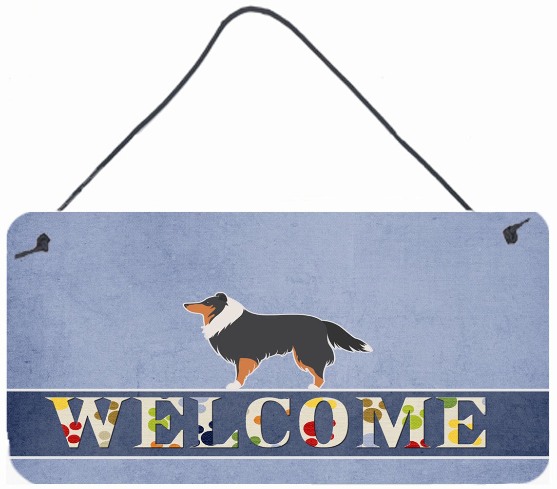 Sheltie/Shetland Sheepdog Welcome Wall or Door Hanging Prints BB5534DS812 by Caroline's Treasures