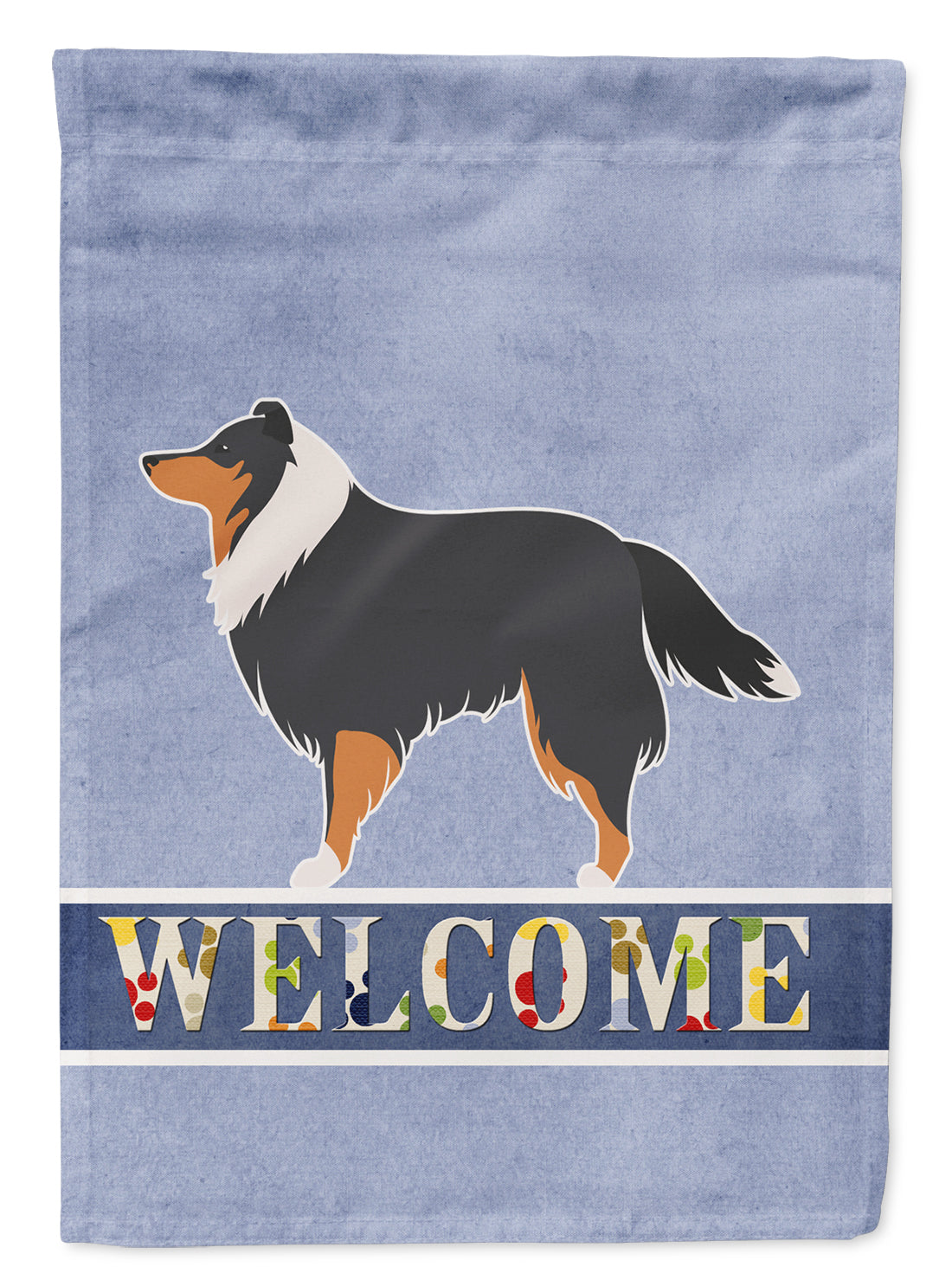 Sheltie/Shetland Sheepdog Welcome Flag Garden Size BB5534GF  the-store.com.