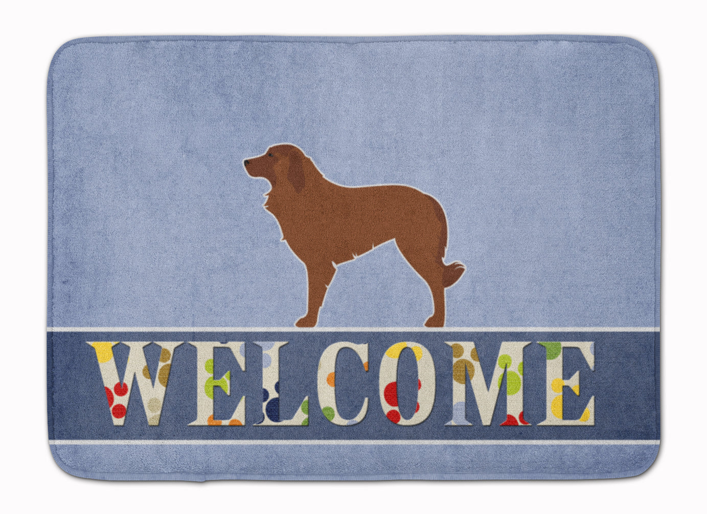 Portuguese Sheepdog Dog Welcome Machine Washable Memory Foam Mat BB5535RUG - the-store.com