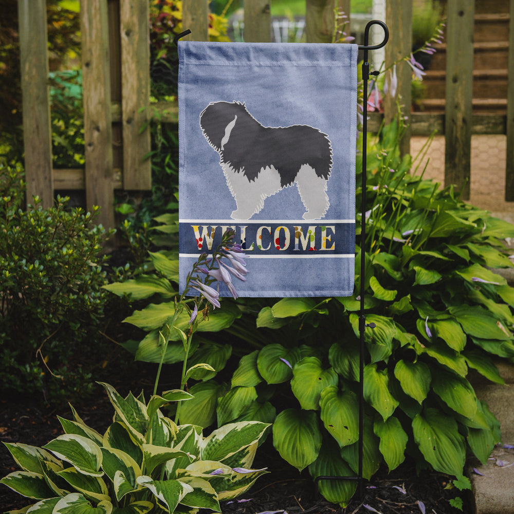 Polish Lowland Sheepdog Dog Welcome Flag Garden Size BB5536GF  the-store.com.