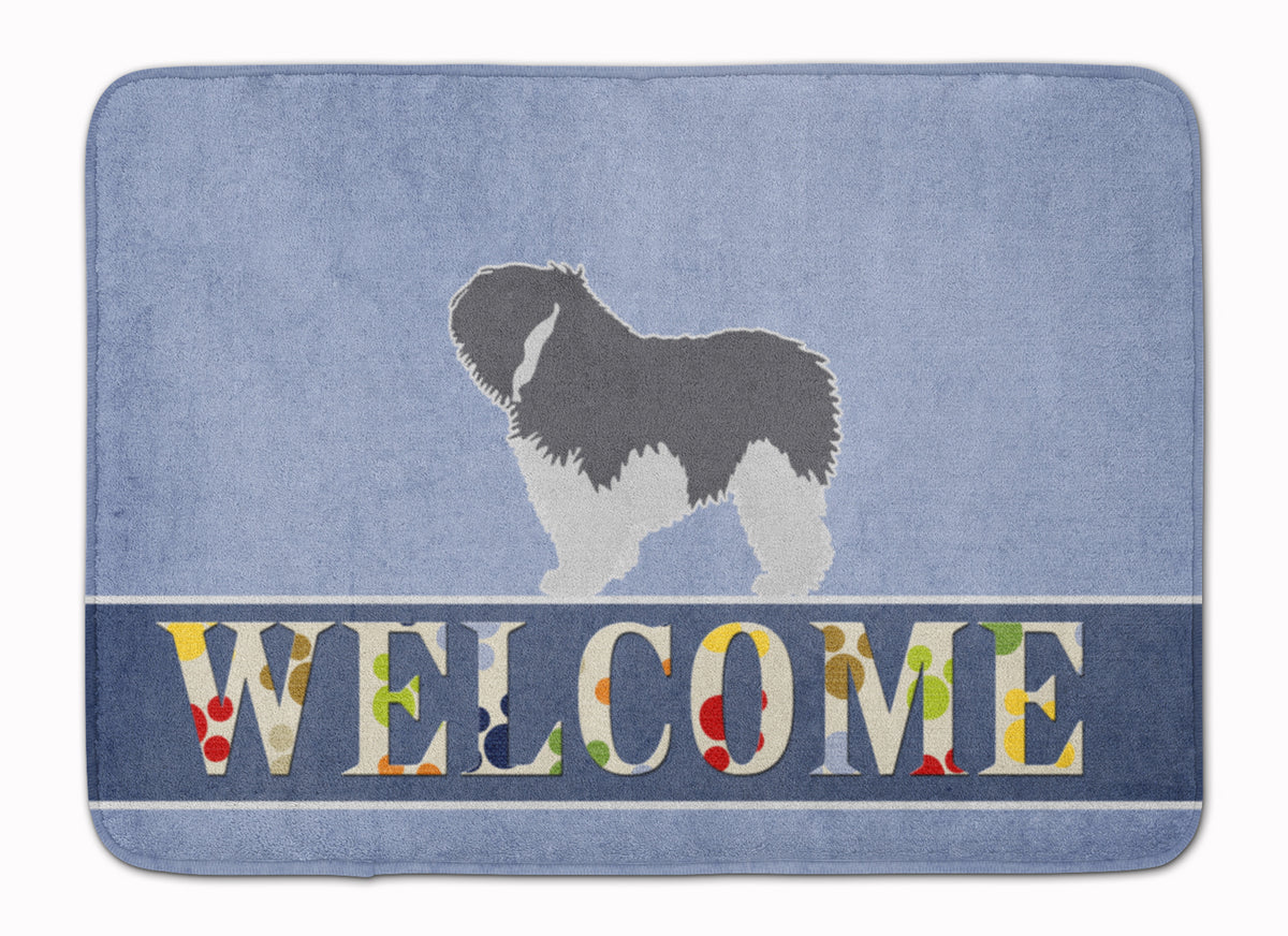 Polish Lowland Sheepdog Dog Welcome Machine Washable Memory Foam Mat BB5536RUG - the-store.com