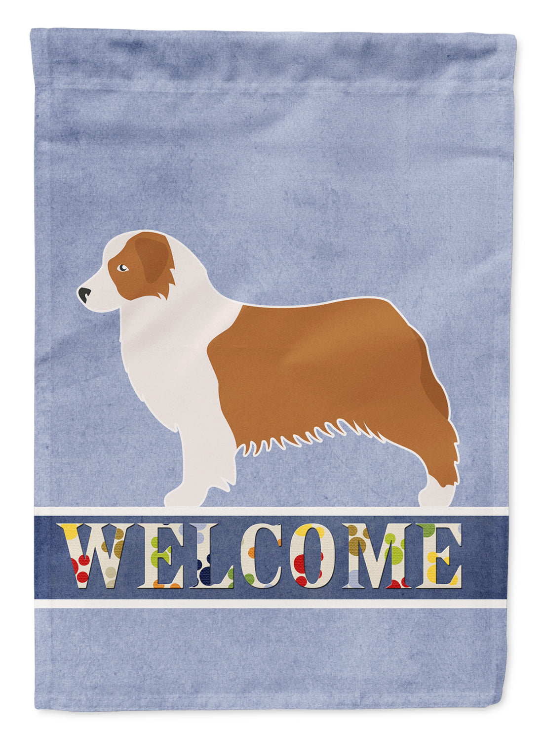 Australian Shepherd Dog Welcome Flag Garden Size BB5537GF  the-store.com.