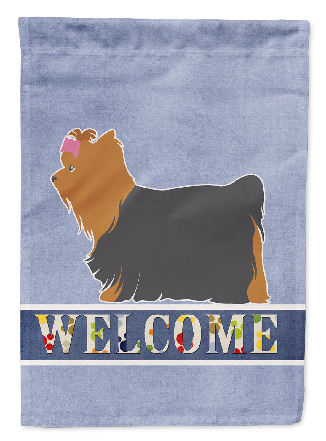 Yorkshire Terrier Yorkie Welcome Flag Canvas House Size BB5538CHF  the-store.com.