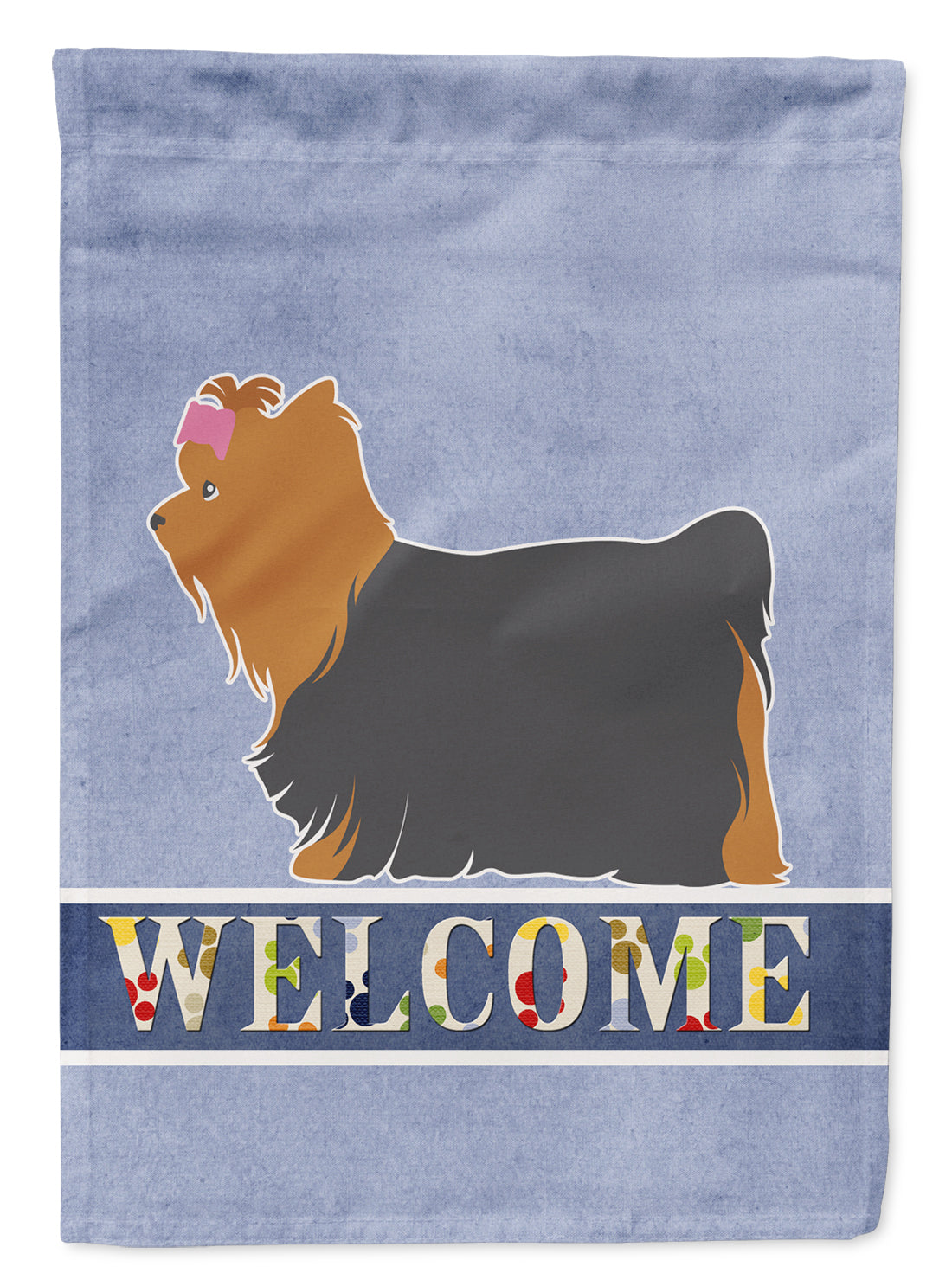 Yorkshire Terrier Yorkie Welcome Flag Garden Size BB5538GF  the-store.com.