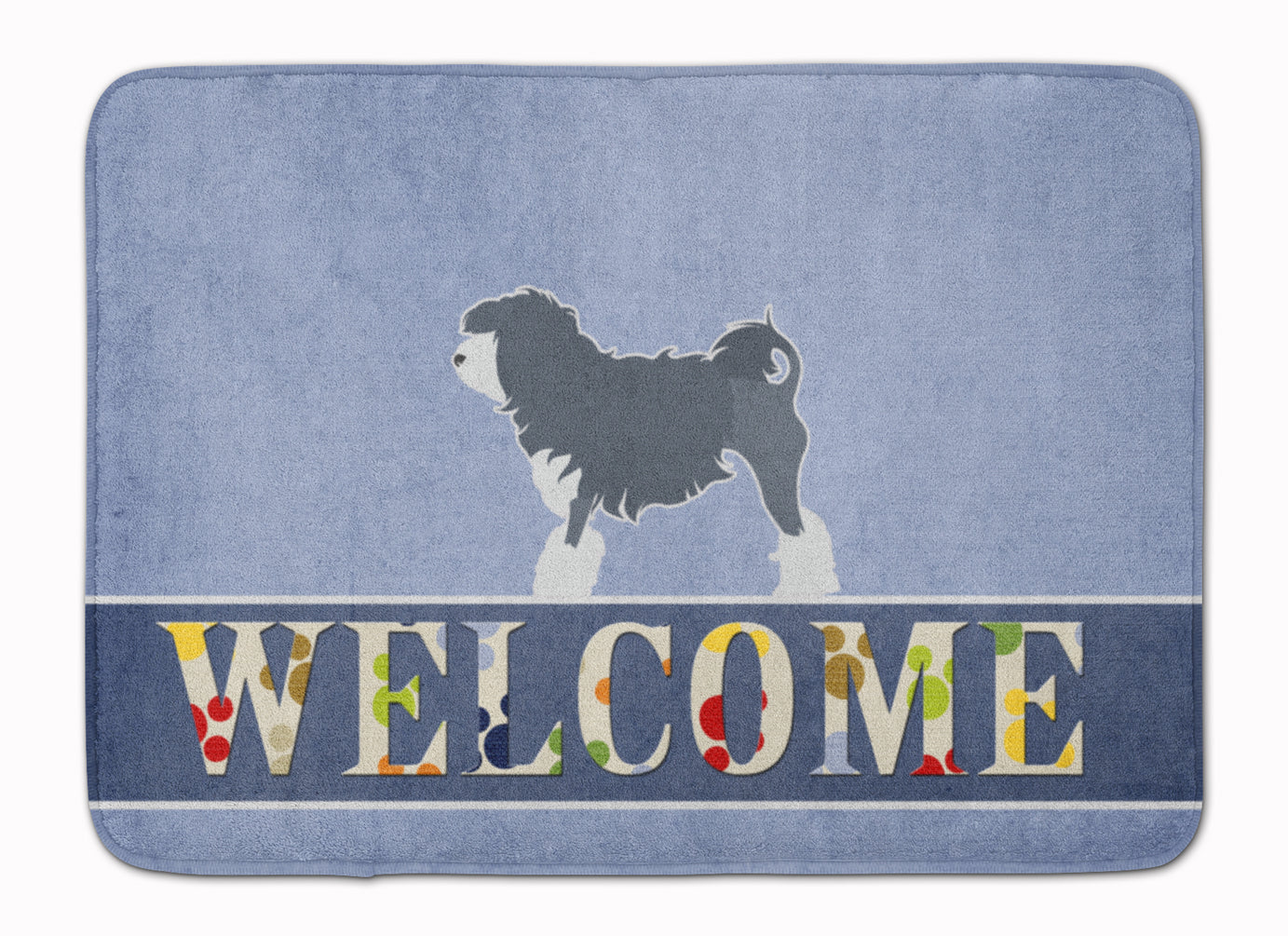 Lowchen Welcome Machine Washable Memory Foam Mat BB5539RUG - the-store.com