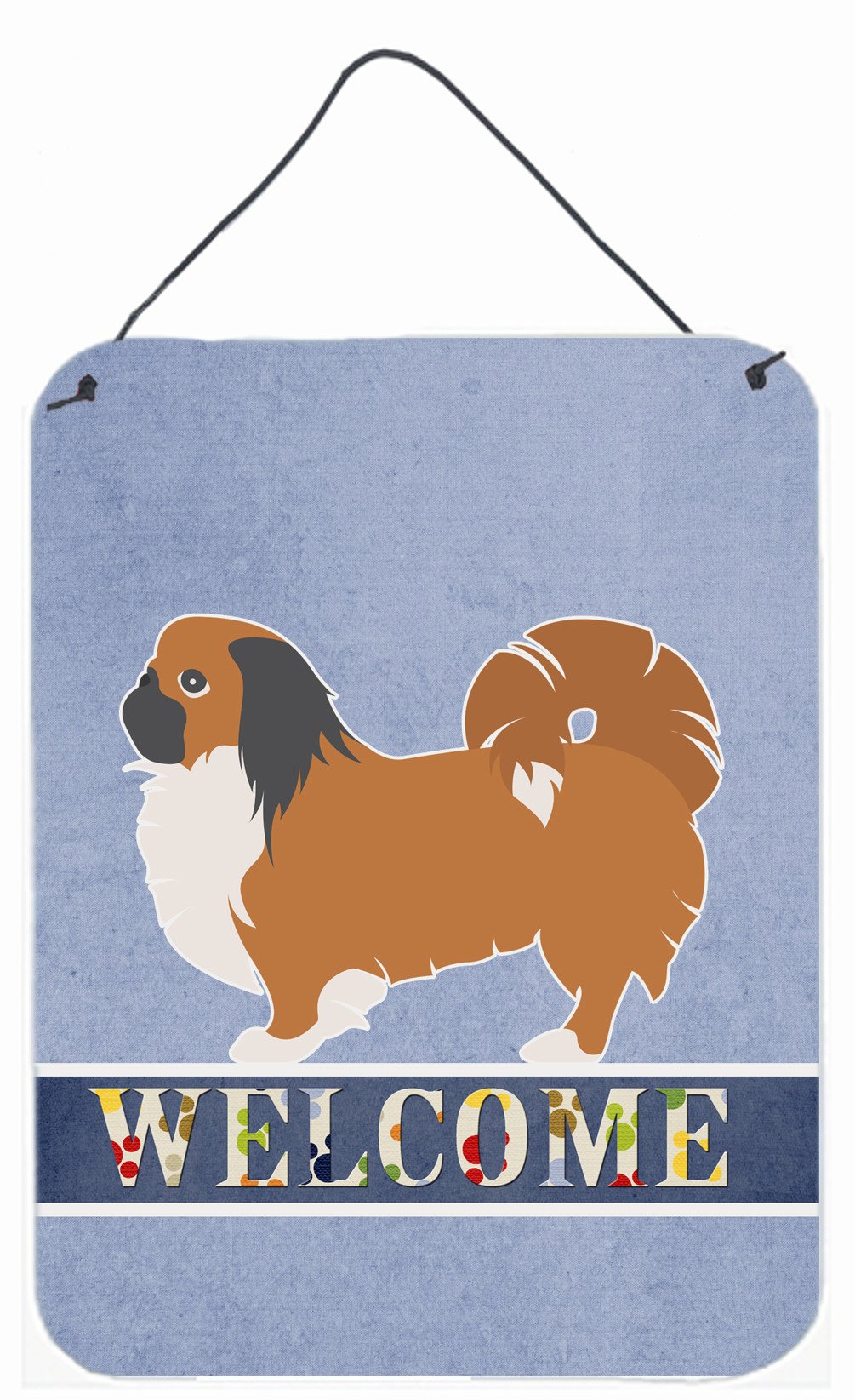 Pekingese Welcome Wall or Door Hanging Prints BB5542DS1216 by Caroline's Treasures