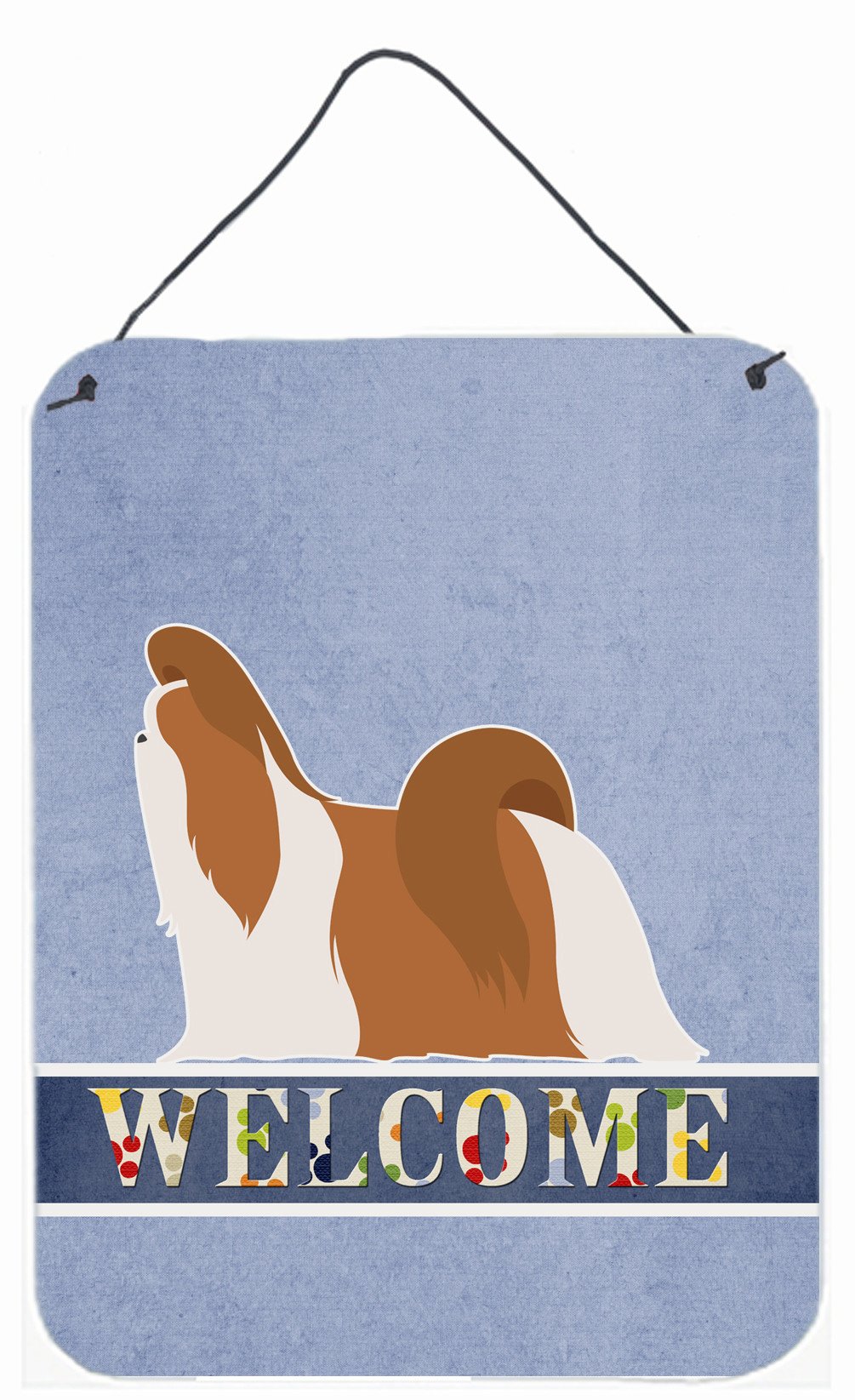 Shih Tzu Welcome Wall or Door Hanging Prints BB5550DS1216 by Caroline's Treasures