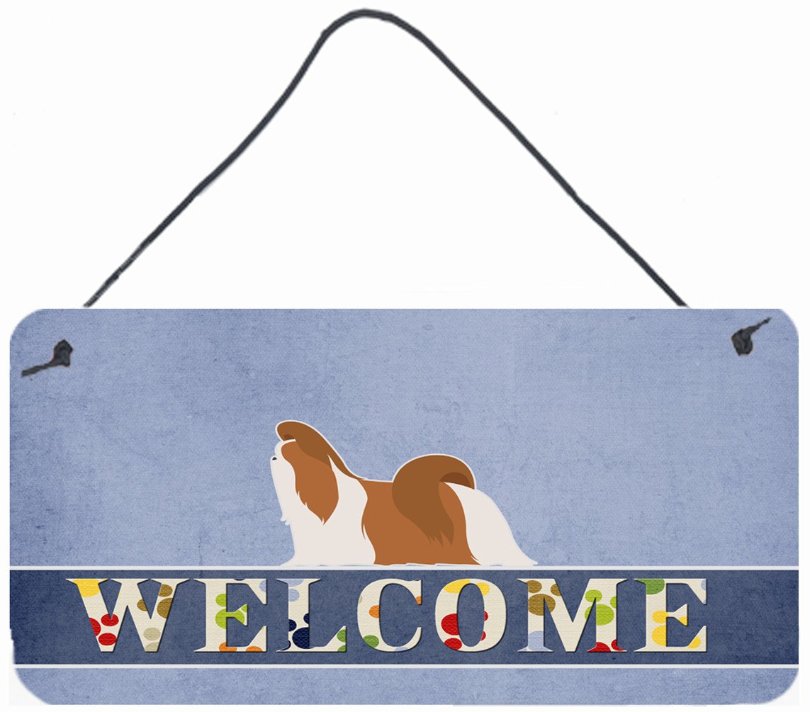 Shih Tzu Welcome Wall or Door Hanging Prints BB5550DS812 by Caroline's Treasures