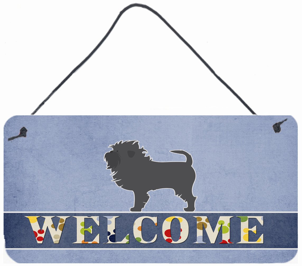 Affenpinscher Welcome Wall or Door Hanging Prints BB5552DS812 by Caroline's Treasures