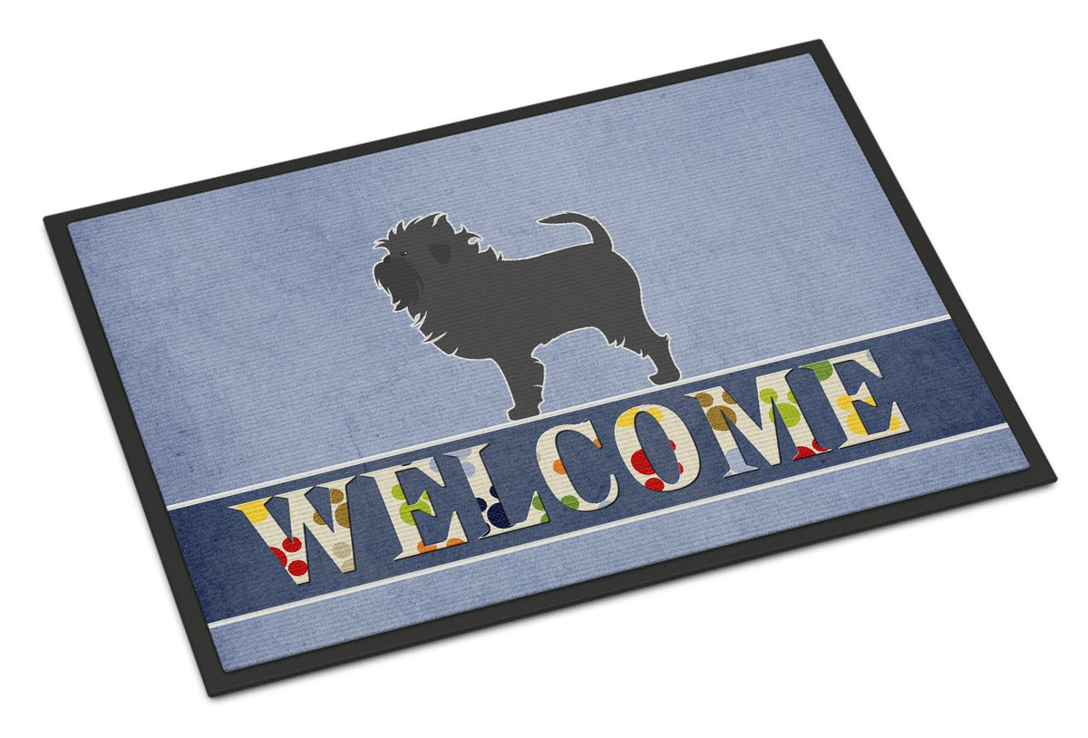 Affenpinscher Welcome Indoor or Outdoor Mat 24x36 BB5552JMAT by Caroline&#39;s Treasures