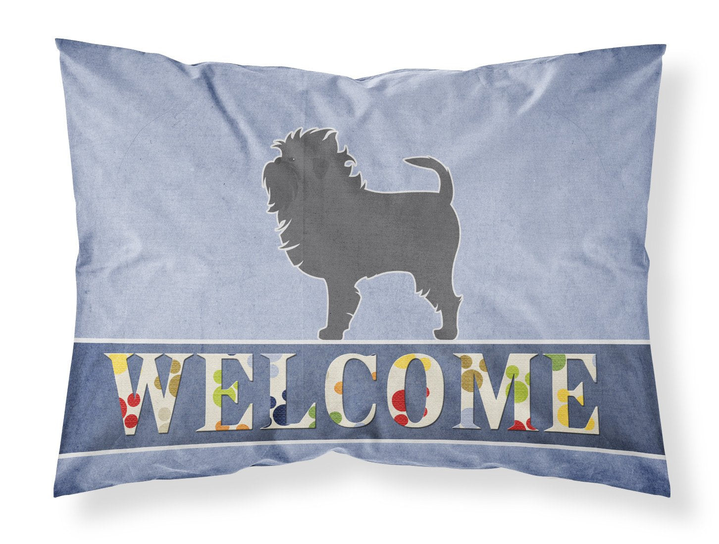 Affenpinscher Welcome Fabric Standard Pillowcase BB5552PILLOWCASE by Caroline's Treasures