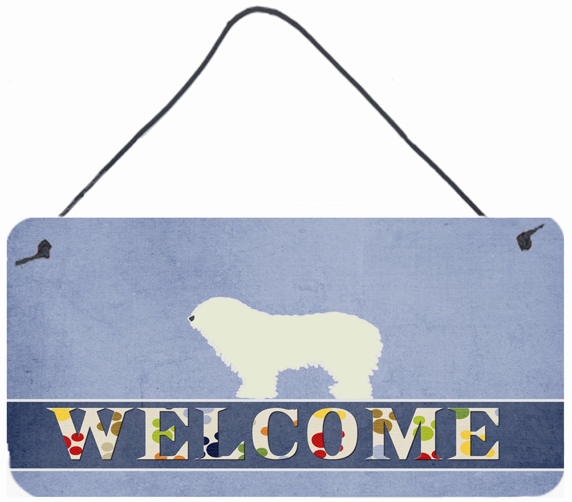 Komondor Welcome Wall or Door Hanging Prints BB5559DS812 by Caroline&#39;s Treasures