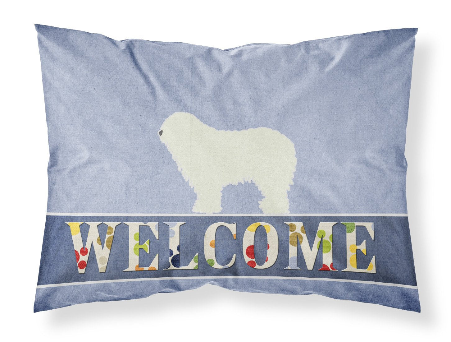 Komondor Welcome Fabric Standard Pillowcase BB5559PILLOWCASE by Caroline's Treasures