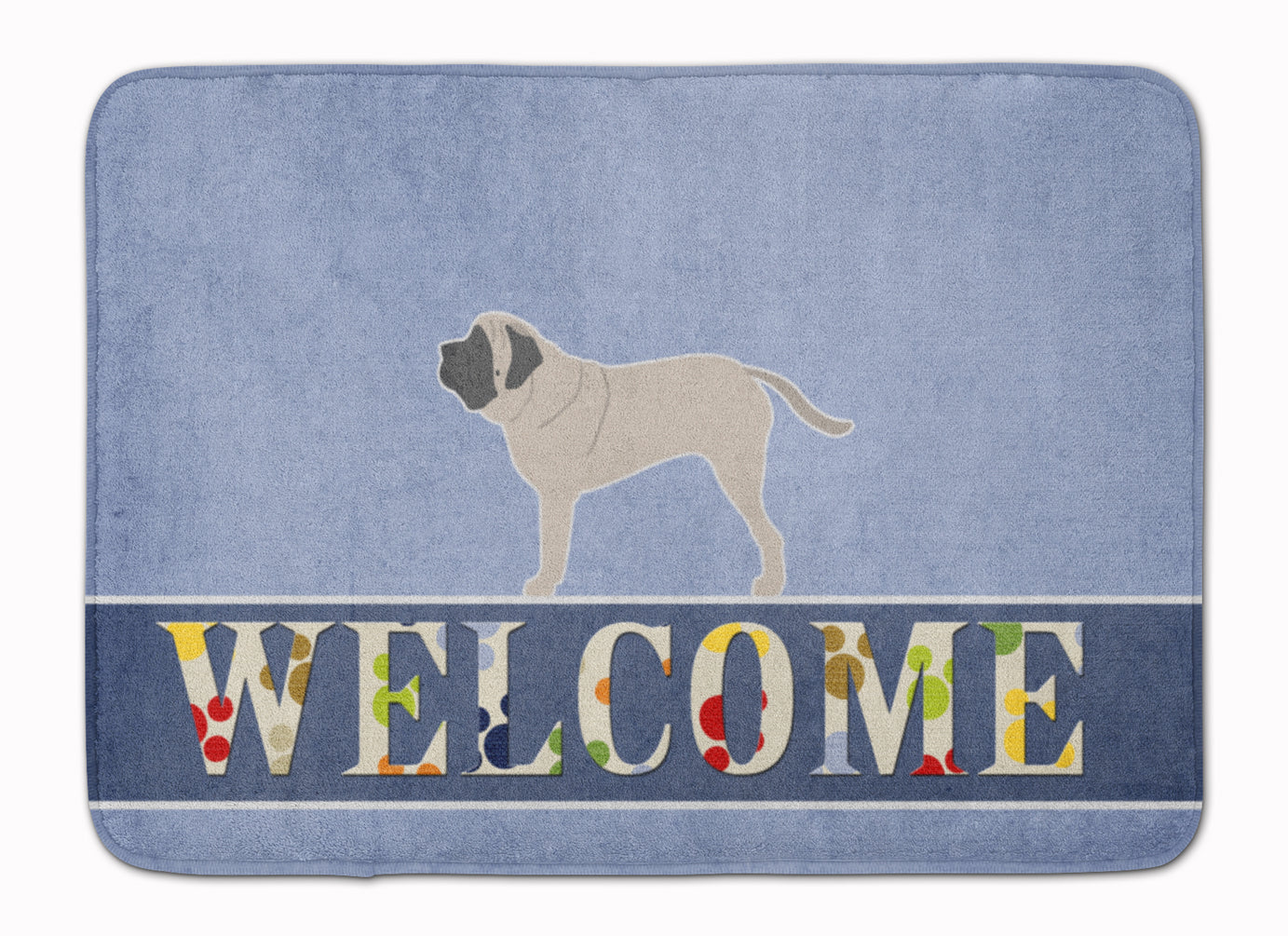 English Mastiff Welcome Machine Washable Memory Foam Mat BB5560RUG - the-store.com