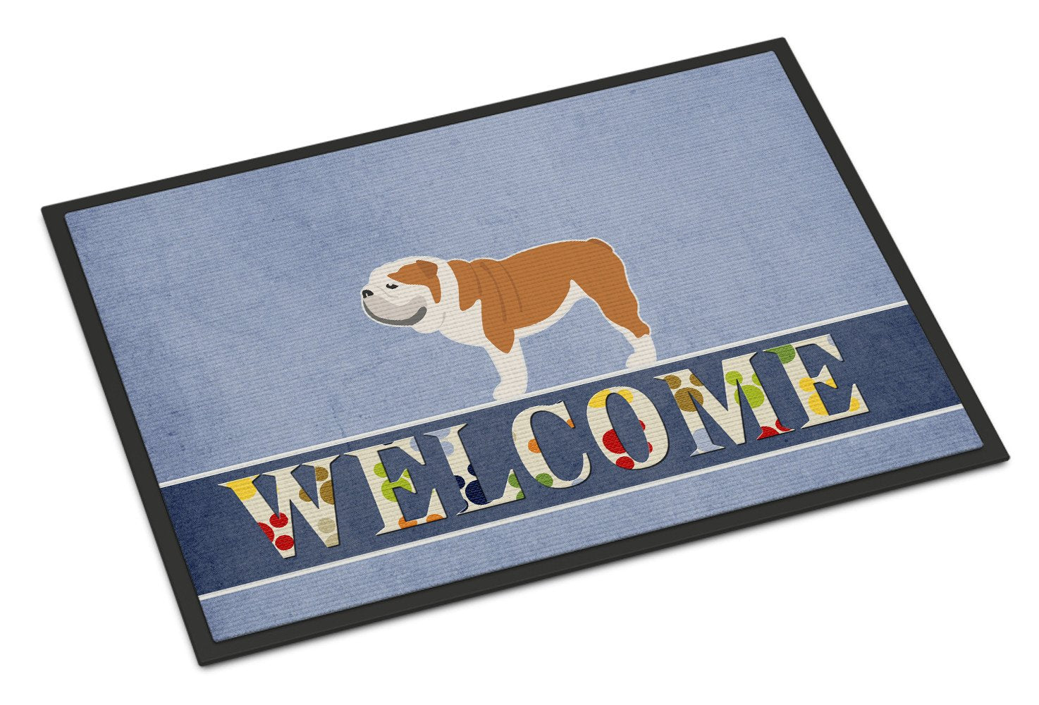 English Bulldog Welcome Indoor or Outdoor Mat 24x36 BB5566JMAT by Caroline's Treasures