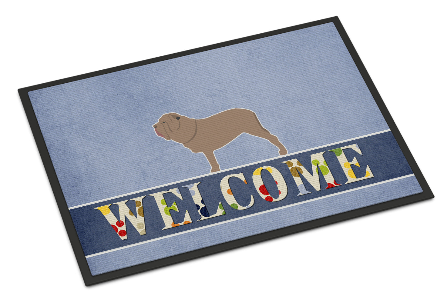 Neapolitan Mastiff Welcome Indoor or Outdoor Mat 18x27 BB5569MAT - the-store.com