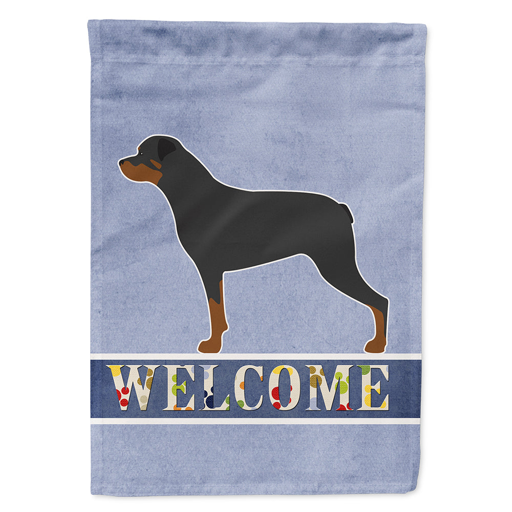 Rottweiler Welcome Flag Canvas House Size BB5570CHF  the-store.com.