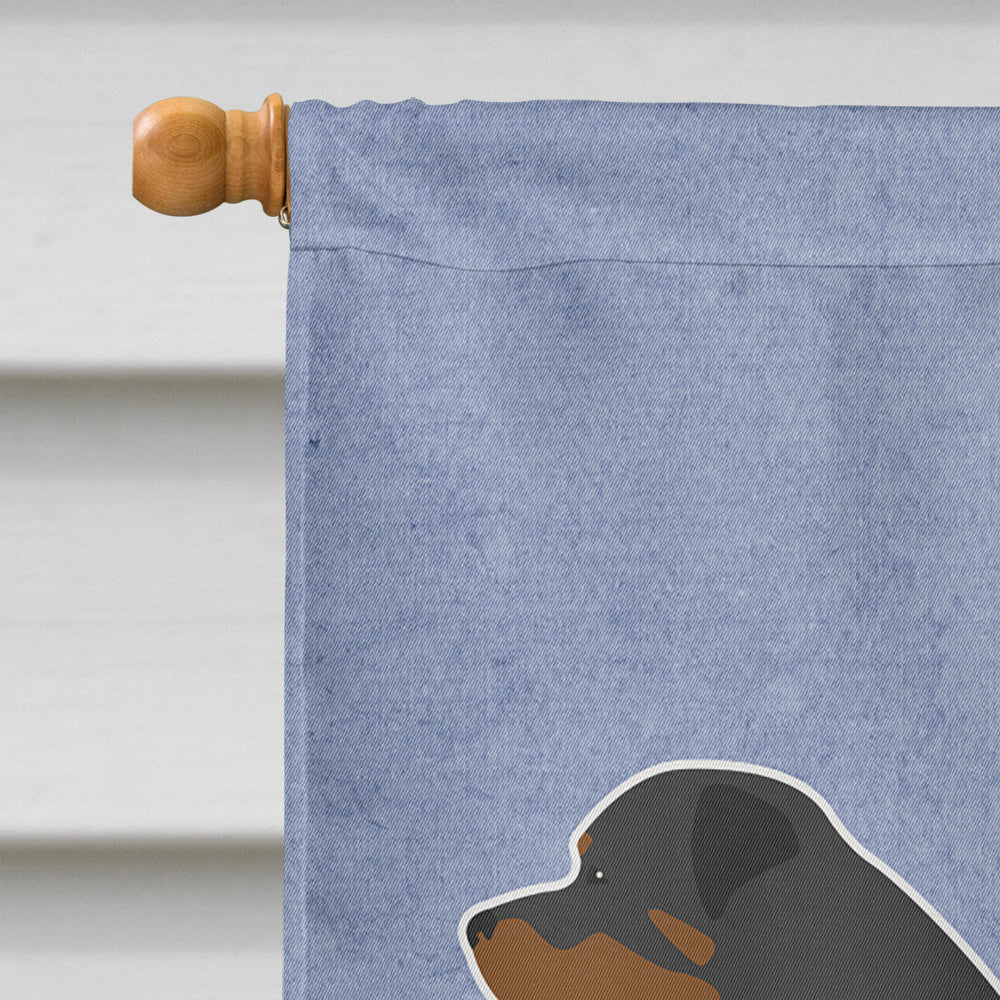 Rottweiler Welcome Flag Canvas House Size BB5570CHF  the-store.com.