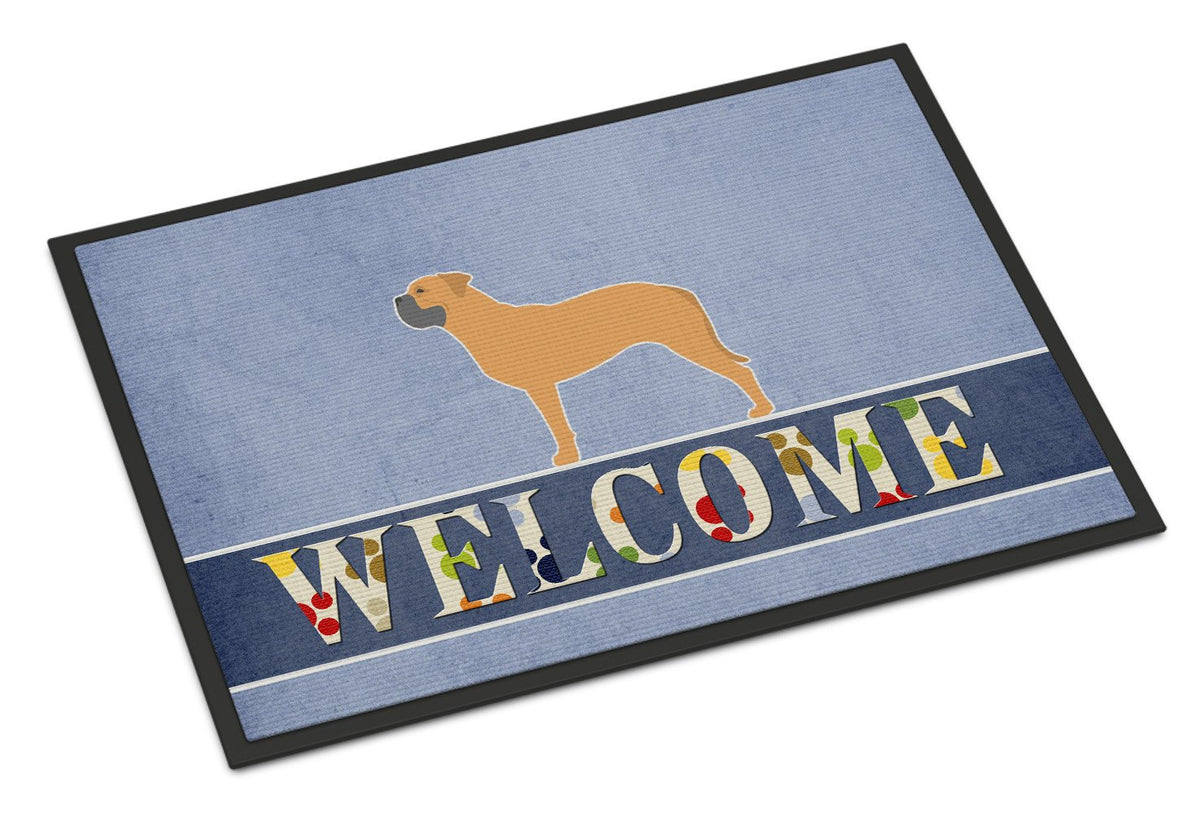 Bullmastiff Welcome Indoor or Outdoor Mat 24x36 BB5575JMAT by Caroline&#39;s Treasures