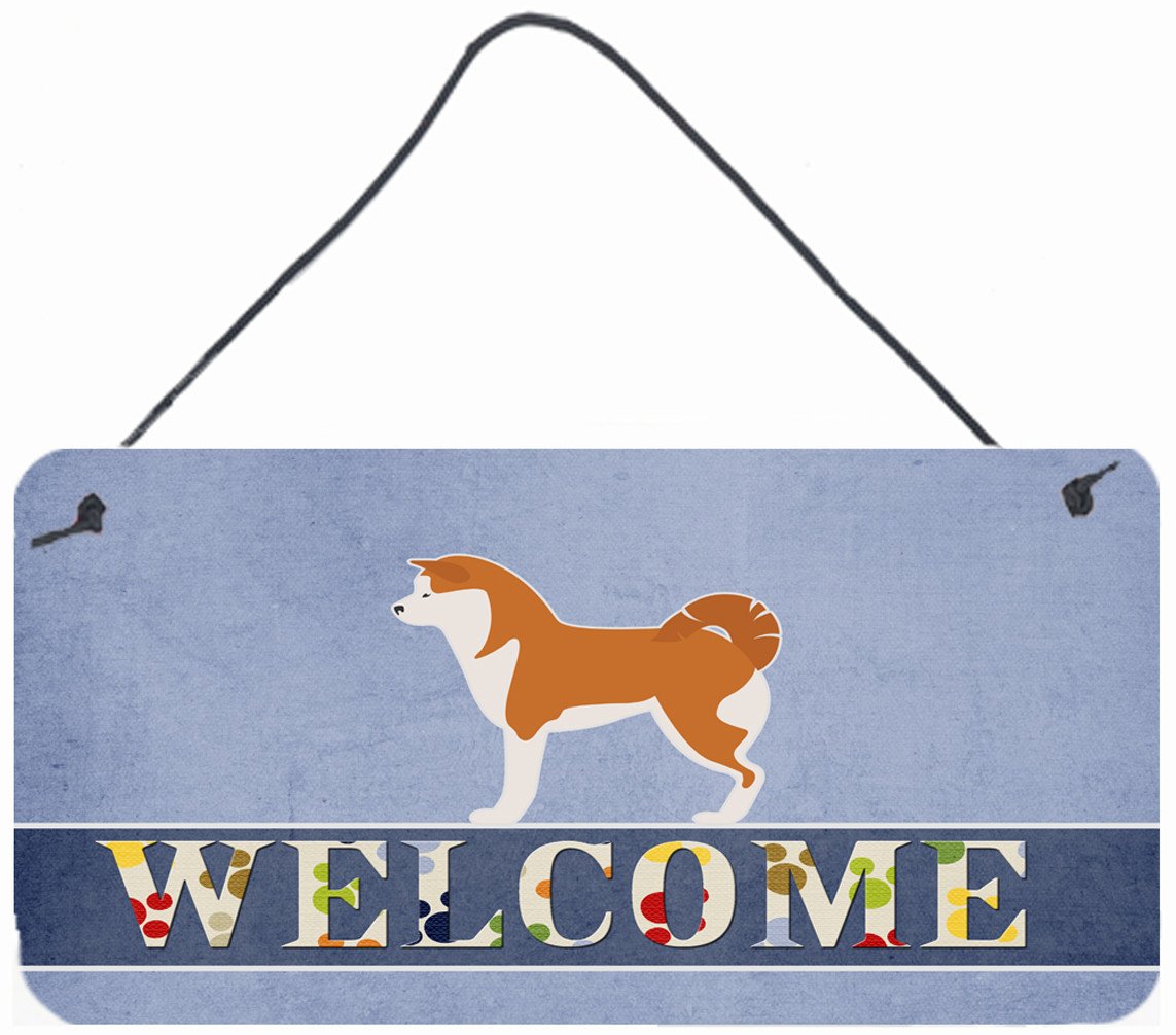 Akita Welcome Wall or Door Hanging Prints BB5576DS812 by Caroline&#39;s Treasures