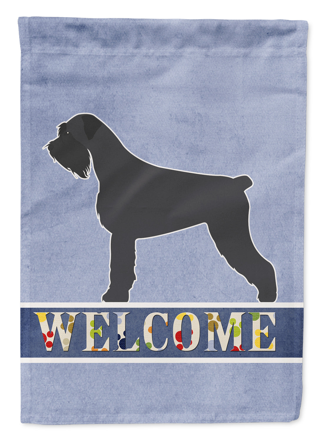 Giant Schnauzer Welcome Flag Canvas House Size BB5577CHF  the-store.com.