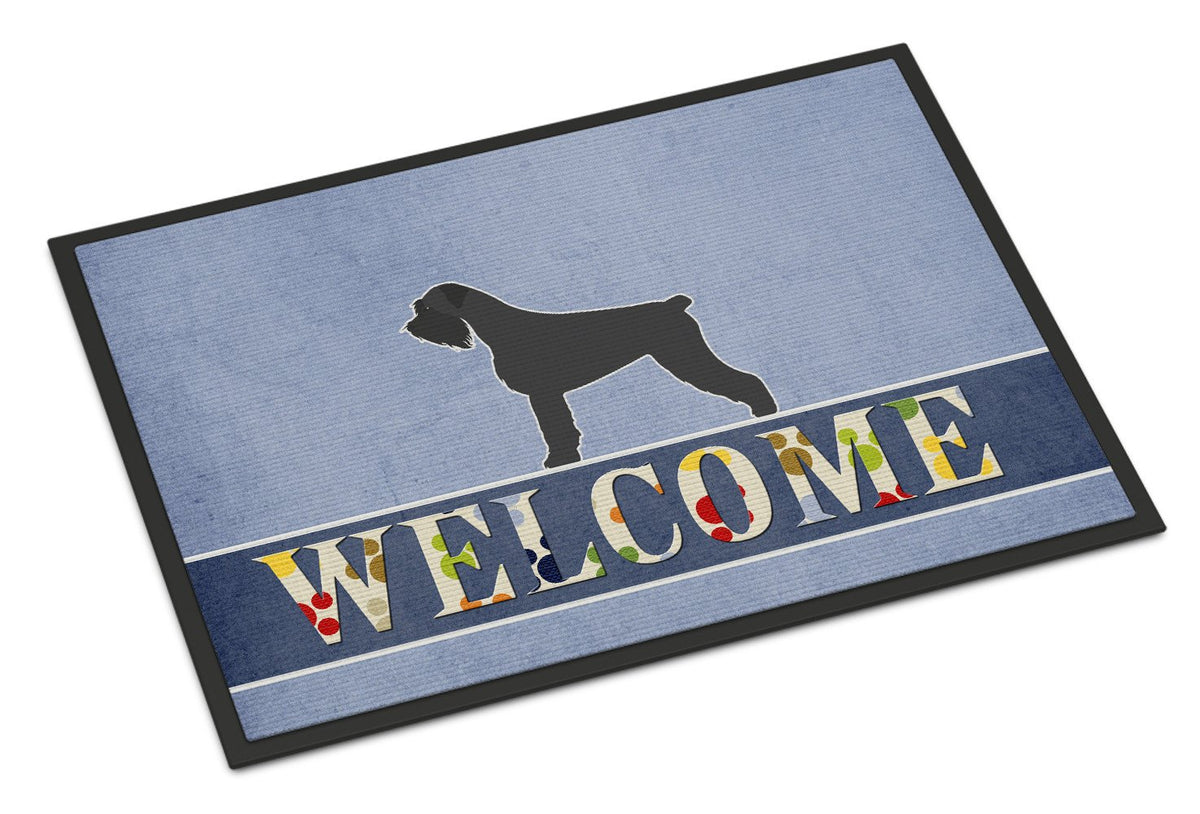 Giant Schnauzer Welcome Indoor or Outdoor Mat 24x36 BB5577JMAT by Caroline&#39;s Treasures