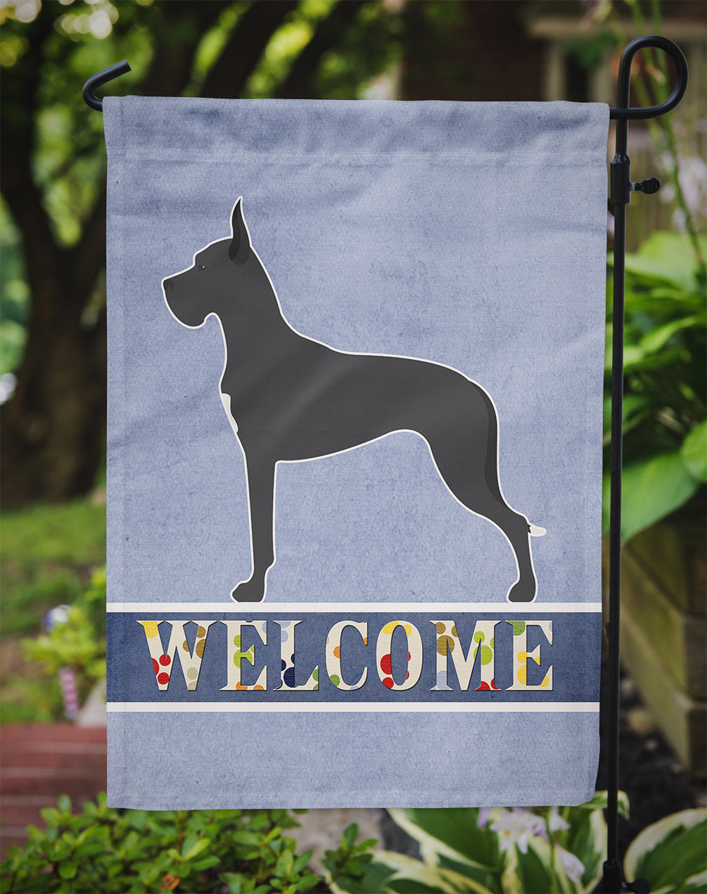 Great Dane Welcome Flag Garden Size BB5579GF  the-store.com.