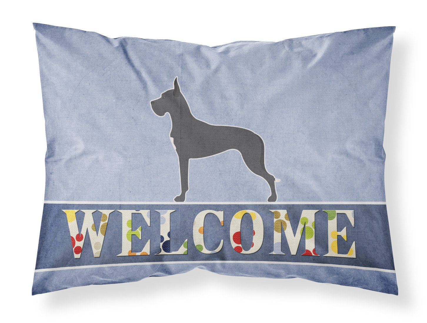 Great Dane Welcome Fabric Standard Pillowcase BB5579PILLOWCASE by Caroline's Treasures