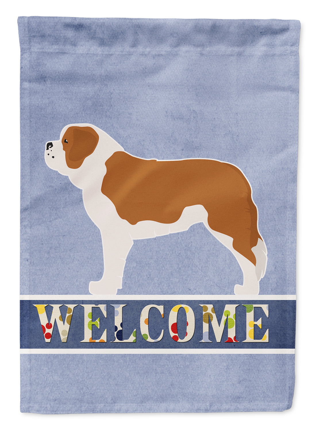 Saint Bernard Welcome Flag Garden Size BB5580GF  the-store.com.