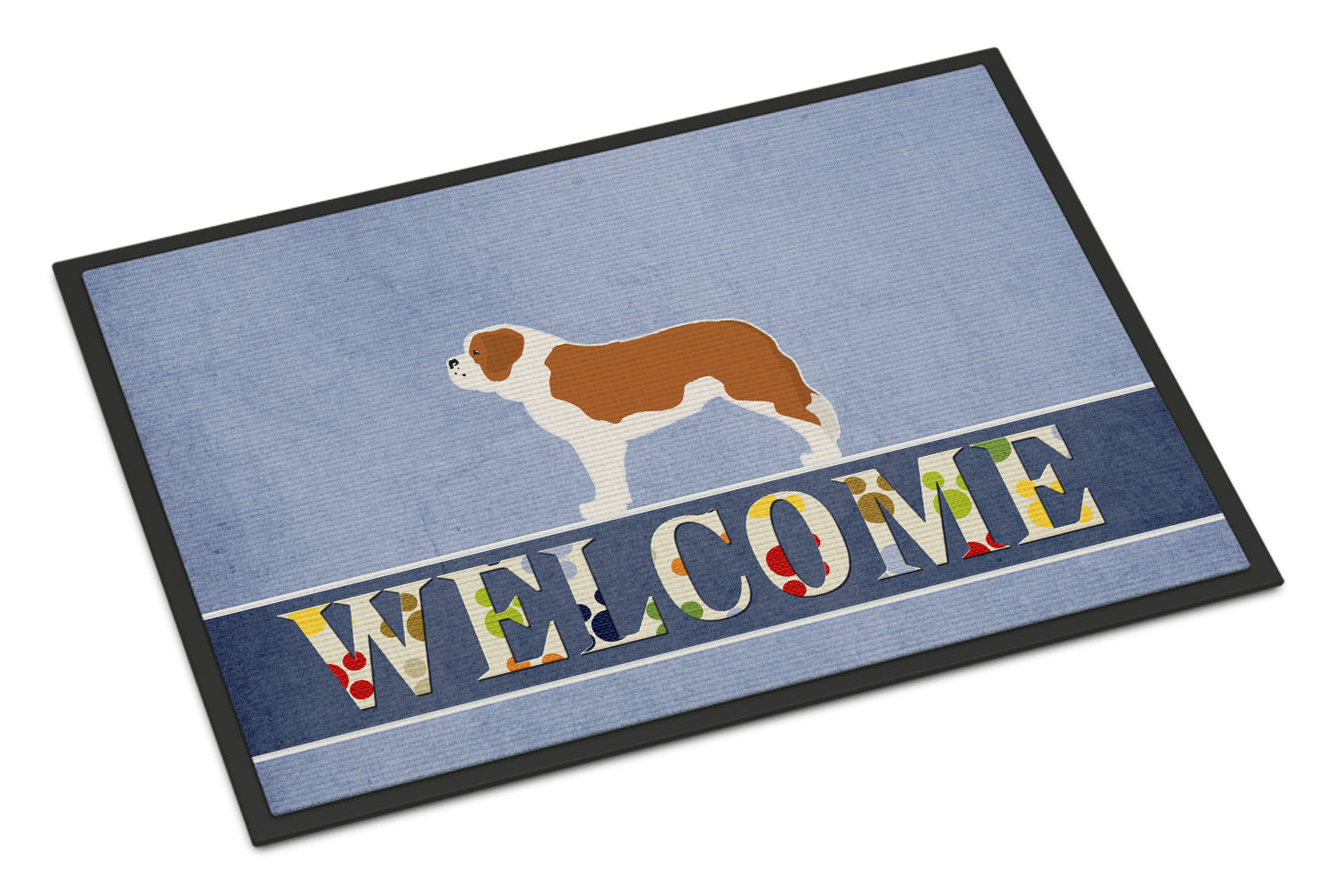 Saint Bernard Welcome Indoor or Outdoor Mat 18x27 BB5580MAT - the-store.com