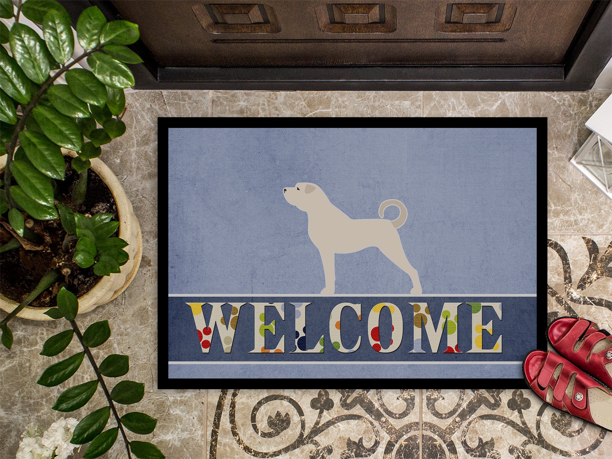 Anatolian Shepherd Welcome Indoor or Outdoor Mat 18x27 BB5581MAT - the-store.com