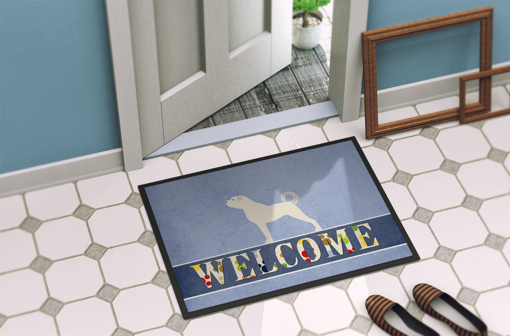 Anatolian Shepherd Welcome Indoor or Outdoor Mat 18x27 BB5581MAT - the-store.com