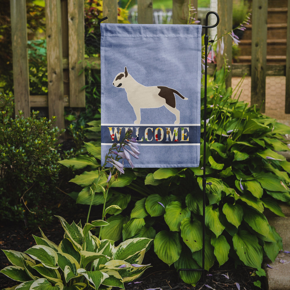 Bull Terrier Welcome Flag Garden Size BB5582GF  the-store.com.