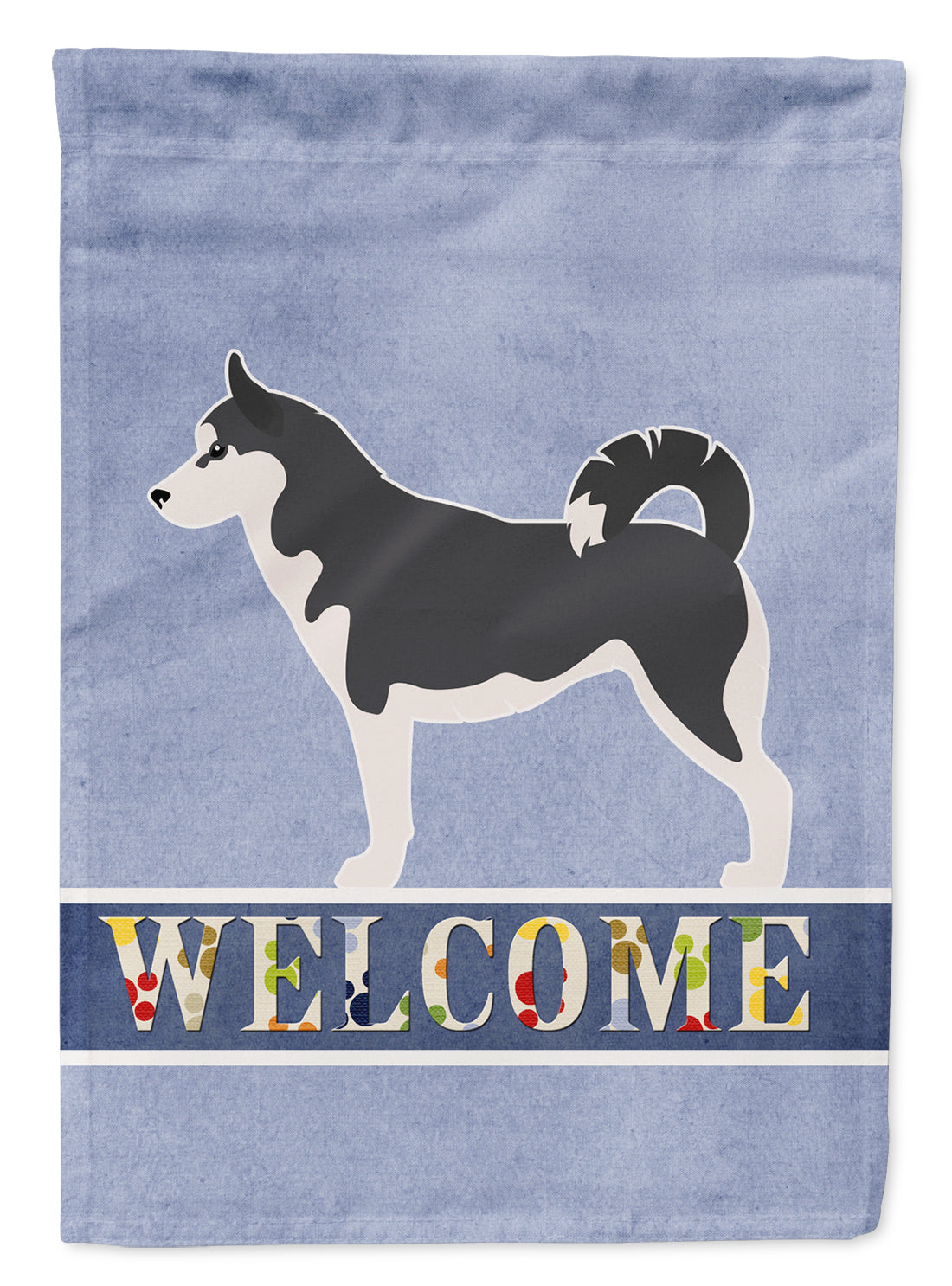 Siberian Husky Welcome Flag Garden Size BB5584GF  the-store.com.