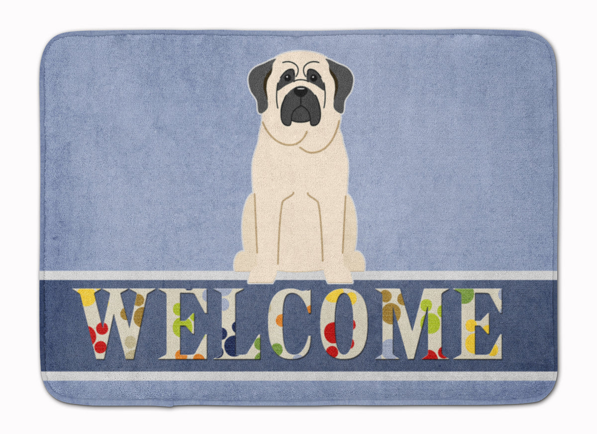 Mastiff White Welcome Machine Washable Memory Foam Mat BB5598RUG - the-store.com