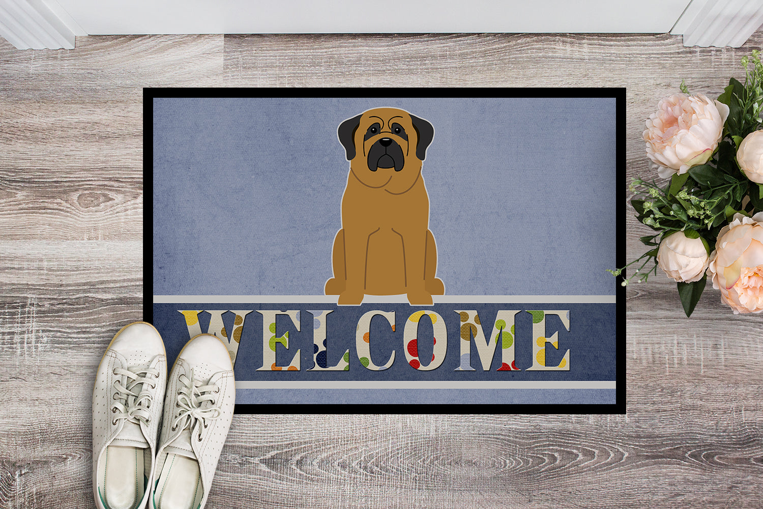 Mastiff Welcome Indoor or Outdoor Mat 18x27 BB5599MAT - the-store.com