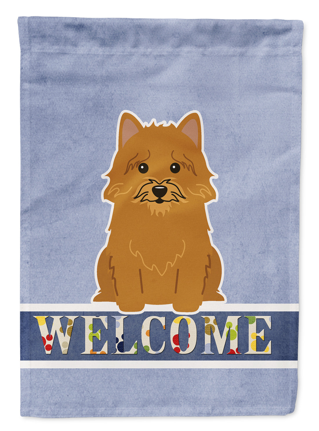 Norwich Terrier Welcome Flag Garden Size BB5601GF  the-store.com.