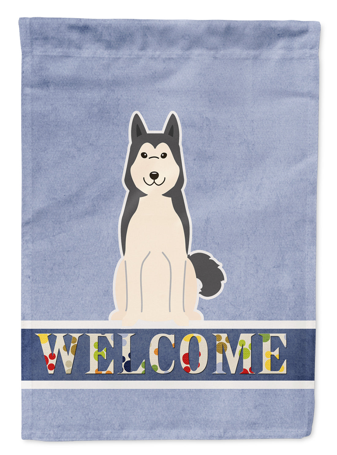 West Siberian Laika Spitz Welcome Flag Garden Size BB5606GF  the-store.com.