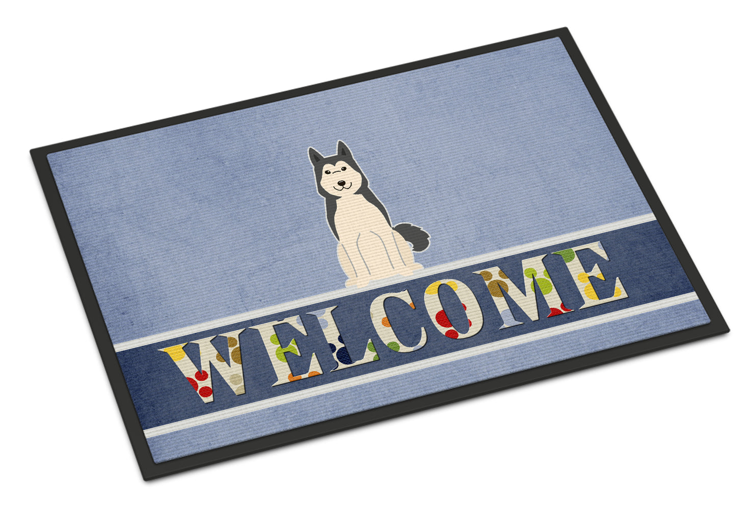 West Siberian Laika Spitz Welcome Indoor or Outdoor Mat 18x27 BB5606MAT - the-store.com