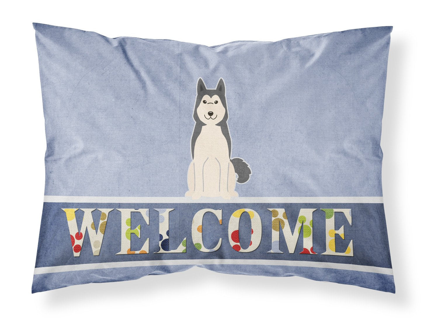 West Siberian Laika Spitz Welcome Fabric Standard Pillowcase BB5606PILLOWCASE by Caroline's Treasures