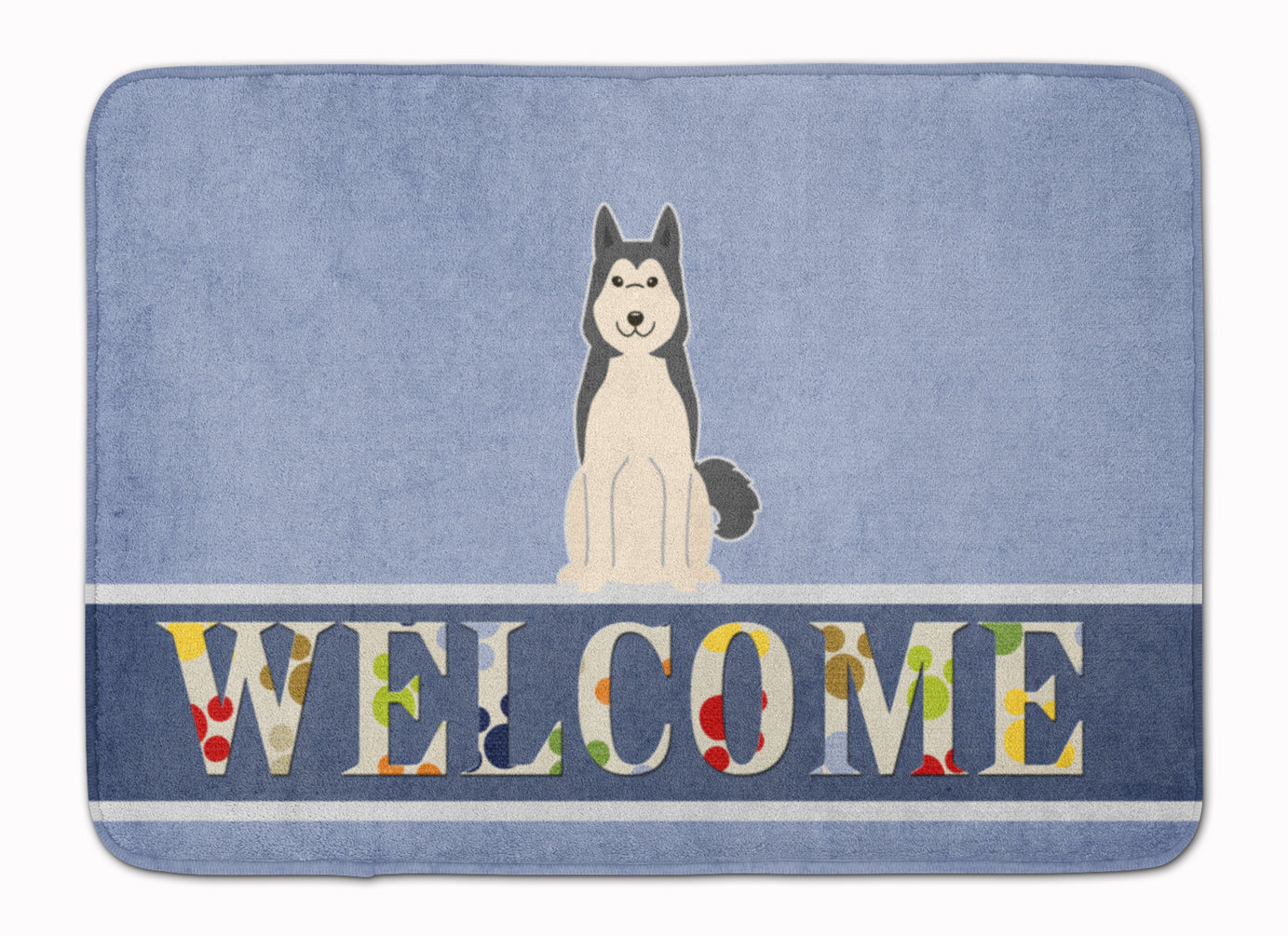 West Siberian Laika Spitz Welcome Machine Washable Memory Foam Mat BB5606RUG - the-store.com