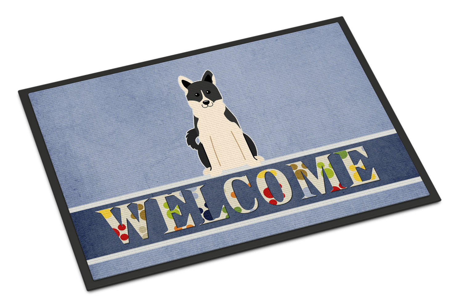 Russo-European Laika Spitz Welcome Indoor or Outdoor Mat 18x27 BB5610MAT - the-store.com